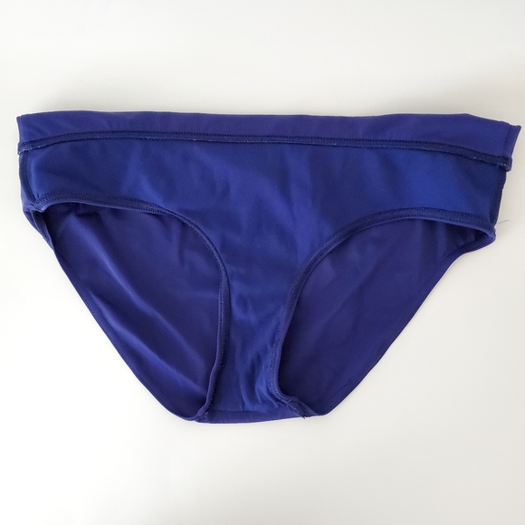 ASOS Swim Bikini Bottom Foldover Blue Size 8 - Picture 5 of 6